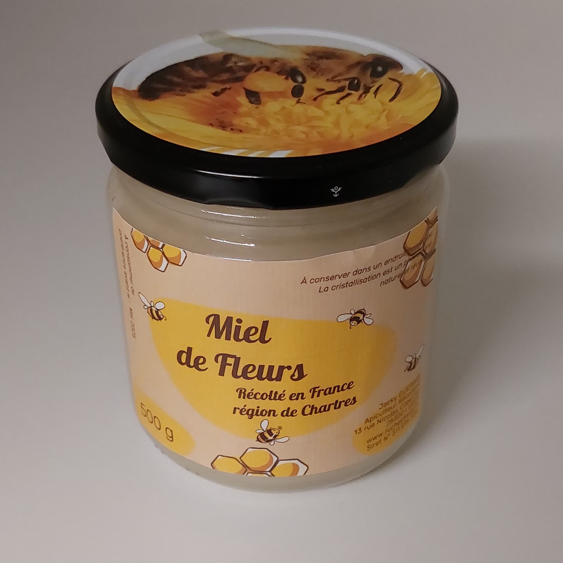 Miel COLZA + Fleurs de printemps - 500g - récolte 06 mai 
